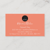 Catering Personal Chef Restaurant Kitchen Sinaasap Visitekaartje (Achterkant)