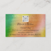 Catering Personal Chef Restaurant QR Code Drives Visitekaartje (Achterkant)