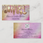 Catering Personal Chef Restaurant QR Code Utensile Visitekaartje (Voorkant / Achterkant)
