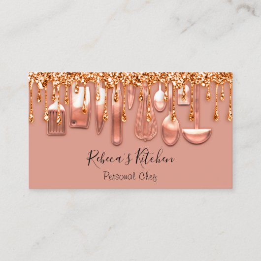 Catering Personal Chef Restaurant Roos Stuurprogra Visitekaartje (Voorkant)