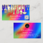 Catering Persoonlijk Chef Restaurant Drip QR Code Visitekaartje (Voorkant / Achterkant)