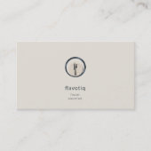 catering persoonlijke chef-kok restaurant visitekaartje (Voorkant)