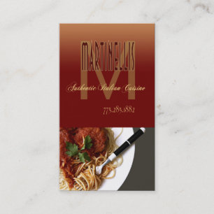 Catering restaurants, keukens visitekaartje