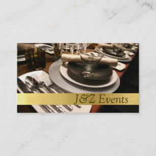 Catering Service, Food, Wedding Party Planner Visitekaartje