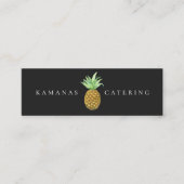 Catering van ananas, geverfd mini visitekaartje (Voorkant)