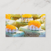 Catering van suikerbakkerijen visitekaartje (Achterkant)