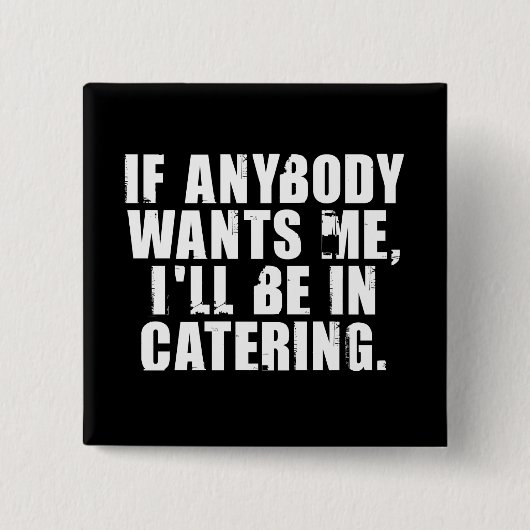 Catering Vierkante Button 5,1 Cm (Voorkant)