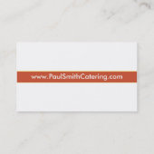 Catering-Visitekaartje Visitekaartje (Achterkant)