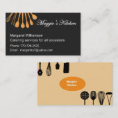 Catering-Visitekaartjes Visitekaartje (Voorkant / Achterkant)