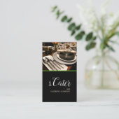 Catering, voedsel, partijplanner visitekaartje (Staand voorkant)