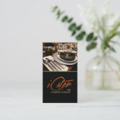Catering, voedsel, partijplanner visitekaartje (Staand voorkant)