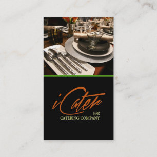 Catering, voedsel, partijplanner visitekaartje