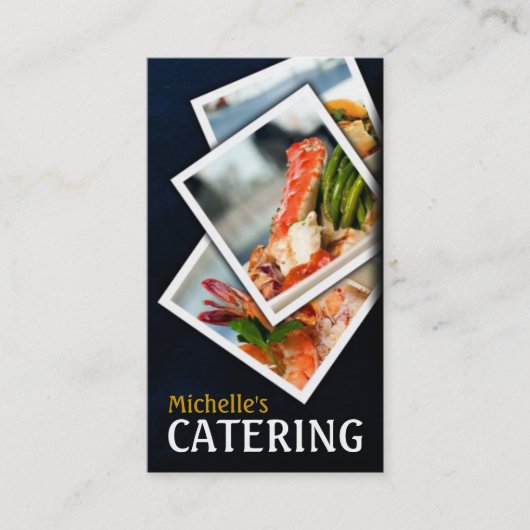 Catering, voedsel, restaurant, Chef, Visitekaartje (Voorkant)