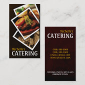Catering, voedsel, restaurant, Chef, Visitekaartje (Voorkant / Achterkant)