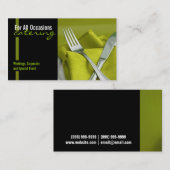 Catering, voedsel, Visitekaartje (Voorkant / Achterkant)