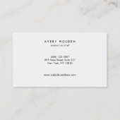 Catering voor Event Caterer Visitekaartje (Achterkant)