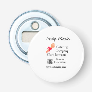 Cateringdiensten voegen naam toe QR code website b Button Flesopener