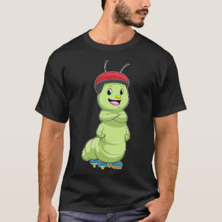 Caterpilaar als gealigneerd skater met Rollerschaa T-shirt