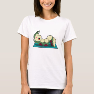 Caterpilaar bij fitnessout t-shirt
