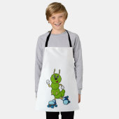 Caterpilaar bij gealigneerde schaatsen met rollers schort (Gedragen)