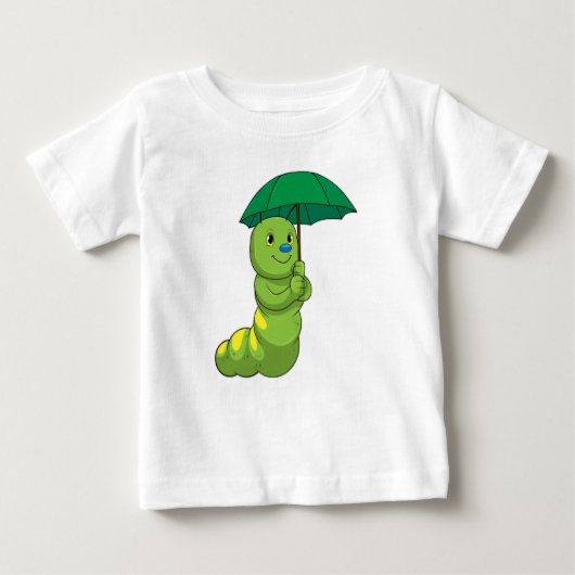 Caterpilaar bij Raining met Umbrella (Voorkant)