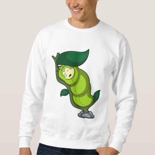 Caterpilaar bij slaapstand met lef trui (Voorkant)