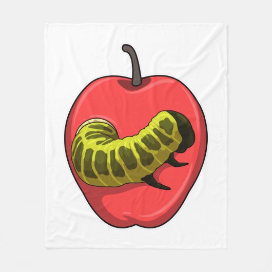 Caterpilaar met Apple Fleece Deken (Voorkant)