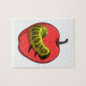Caterpilaar met Apple Legpuzzel (Horizontaal)