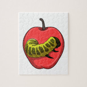 Caterpilaar met Apple Legpuzzel