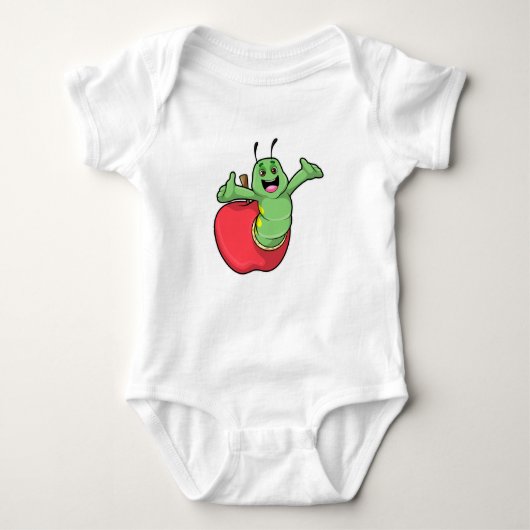 Caterpilaar met Apple Romper (Voorkant)
