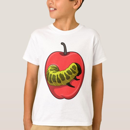 Caterpilaar met Apple T-shirt (Voorkant)