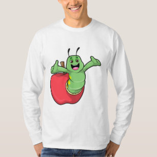 Caterpilaar met Apple T-shirt