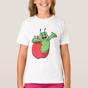 Caterpilaar met Apple T-shirt