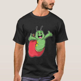 Caterpilaar met Apple T-shirt
