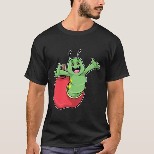 Caterpilaar met Apple T-shirt (Voorkant)