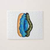 Caterpilaar met Donut Legpuzzel (Horizontaal)