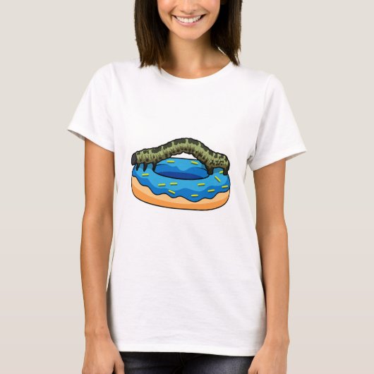 Caterpilaar met Donut T-shirt (Voorkant)