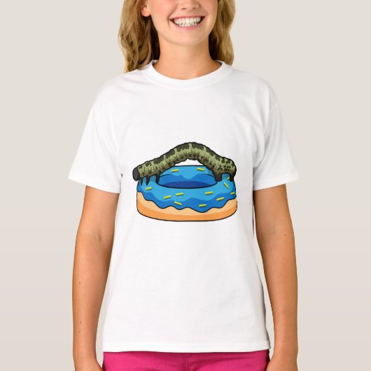 Caterpilaar met Donut T-shirt (Voorkant)