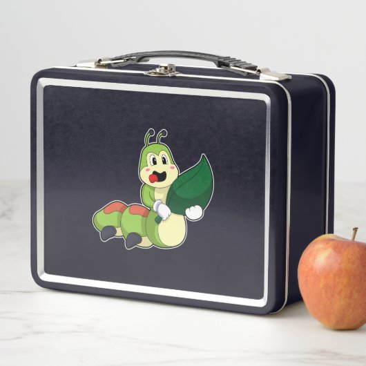 Caterpilaar met leder (In situ)