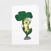 Caterpilaar met leder kaart (Voorkant)