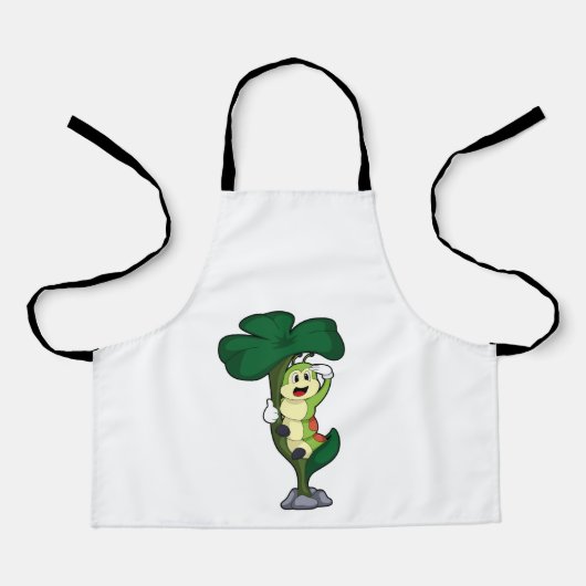 Caterpilaar met leder schort (Voorkant)