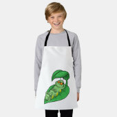 Caterpilaar met leder schort (Gedragen)