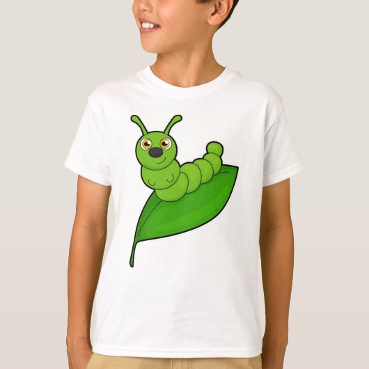 Caterpilaar met leder t-shirt (Voorkant)