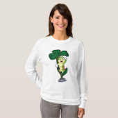 Caterpilaar met leder t-shirt (Voorkant volledig)