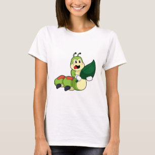 Caterpilaar met leder t-shirt