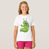 Caterpilaar met ventilator t-shirt (Voorkant volledig)