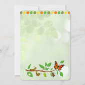 Caterpillar 1er Invitation anniversaire (Dos)