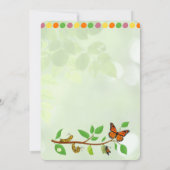 Caterpillar 1er Invitation anniversaire (Dos)