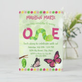 Caterpillar 1er Invitation anniversaire (Debout devant)