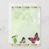 Caterpillar 1er Invitation anniversaire (Dos)